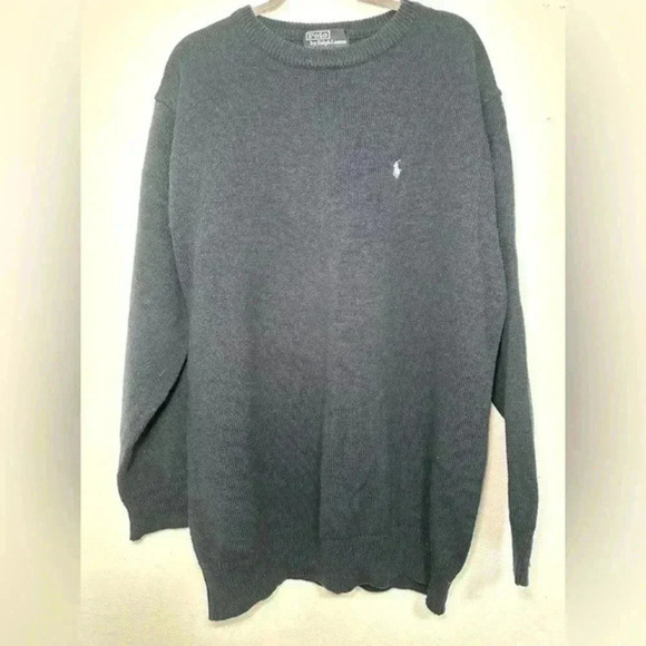 204. Men’s Ralph Lauren Polo Shirt Size X-Large‎ Solid Blue With Logo - Picture 1 of 7